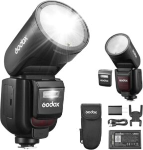 Godox V1Pro avec flash SU-1, batterie VB30, chargeur, pied et housse – doualadigitalcamerasolutions.com